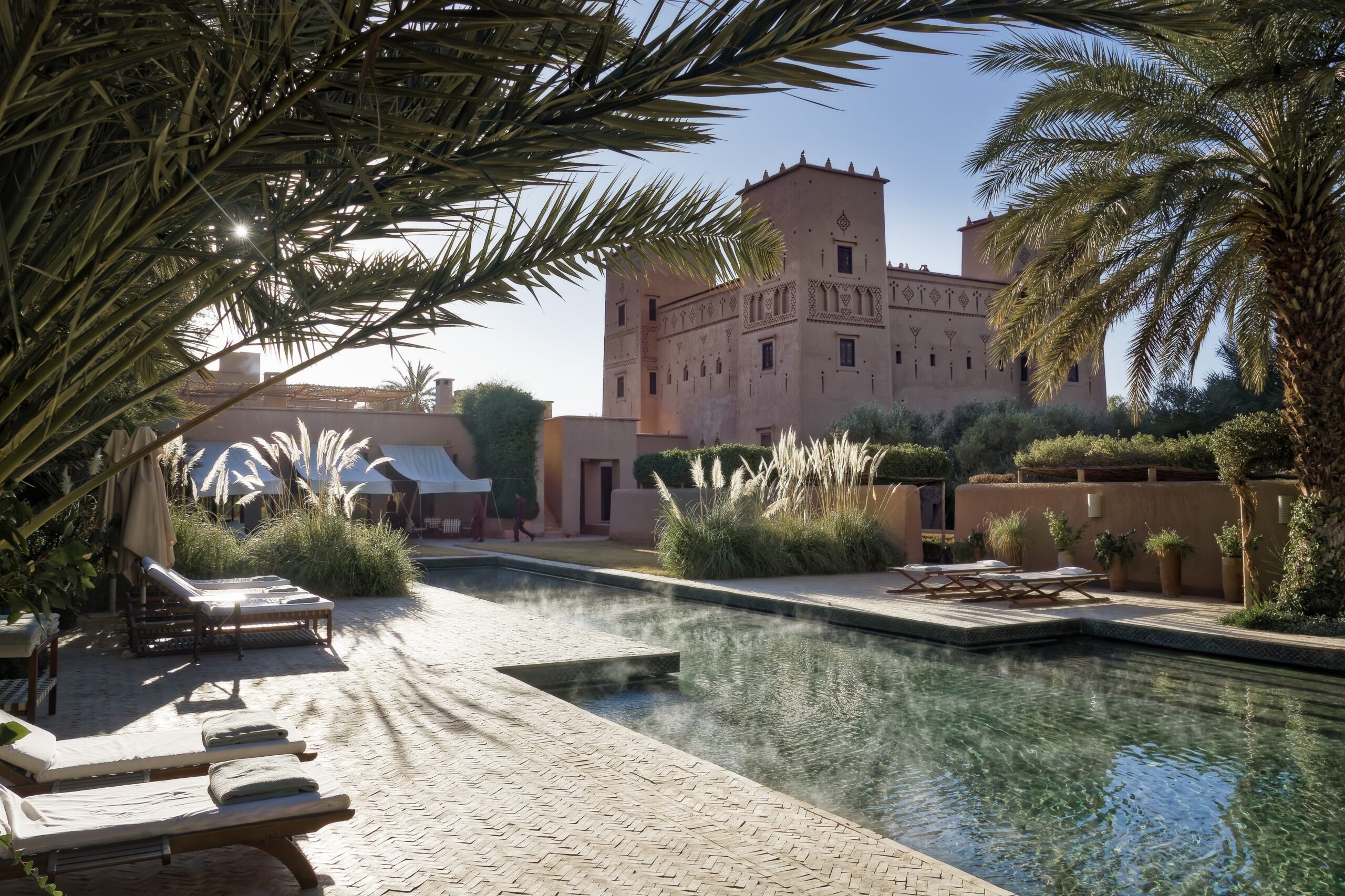 Maroc. Palmeraie de Skoura. Dar Ahlam.